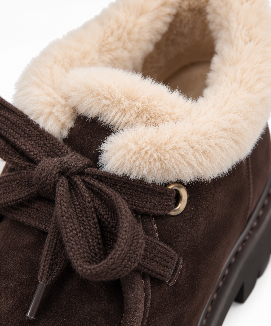 Zapatos casuales Ante marrón con Borreguito - BEFREE